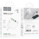 Зарядное устройство HOCO C115A Header 2xUSB-C PD65W + 1xUSB QC3.0 GaN White (6931474798312)