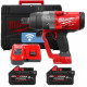 Milwaukee battery impact wrench M18 ONEFHIWF1-802X 18V battery 2x8A h 0-1650 rpm 2400 Nm 1/2  ZP M12-18FC case 5.9 kg (4933499254)