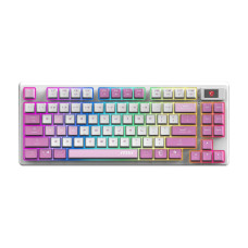 MSI Клавіатура механічна FORGE GK600 TKL W VIOLET UA 83key, mechanical Linear, USB-A, Wireless, Bluetooth, EN/UKR/RU, RGB, фіолетовий (S11-43UAQ01-HH9)
