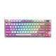 MSI Клавіатура механічна FORGE GK600 TKL W VIOLET UA 83key, mechanical Linear, USB-A, Wireless, Bluetooth, EN/UKR/RU, RGB, фіолетовий (S11-43UAQ01-HH9)