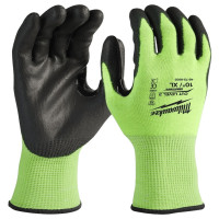 Milwaukee Рукавички робочі Milwaukee, smartswipe, поліуретан/спандекс/поліестер, р.10, зелено чорні 12шт (4932492921)