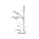 Настольная лампа TITANUM LED DC3 7W 3000-6500K USB черная (TLTF-022B)