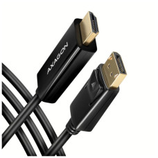 Кабель мультимедийный HDMI M to DisplayPort M 1.8m 4K30Hz black AXAGON (RVD-HI14C2)