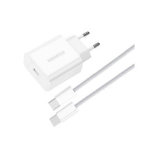 Зарядное устройство Essager USB-C PD20W + cable USB-C to USB-C white (EFJB02-JSTT2-T)