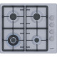 Bosch Варильна поверхня Bosch газова, 60см, чавун, WOK, нерж (PBH6C5K90R)