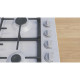 Bosch Варильна поверхня Bosch газова, 60см, чавун, WOK, нерж (PBH6C5K90R)