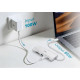 D-Link USB-С Хаб DUP-A01 10in1 2xHDMI, 1xGE, 2xUSB-C, 1xUSB-A 3.1, 1xUSB-A 3.0, 1xSD, 1xmicroSD, 1xUSB-C PD