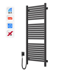 Navin electric towel warmer Avangard X, 1200x480x71mm, Wi-Fi, steel, black moire, left connection (12-272155-4812)