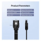 Кабель для передачи данных SATA 3 Data Cable 0.5m US217 Black Ugreen (30796)