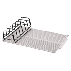 ARDESTO Dish dryer with stand Minimalism 39x25x8cm, silicone, metal, grey (ARHK4102DR)