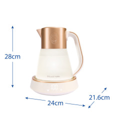 Russell Hobbs Electric kettle Calm, 1.7L, glass, white-copper (27450-70)