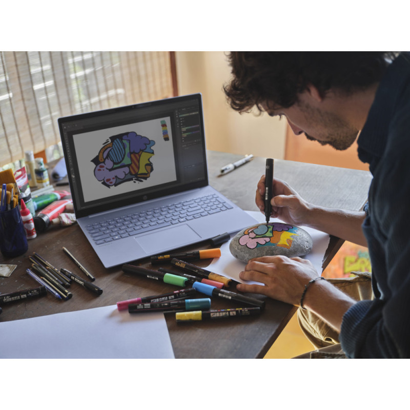 HP Ноутбук HP OmniBook 5 16-af1018ua 16" 2K IPS AG, Intel U7-255U, 16GB, F512GB, UMA, DOS, блакитний (BV5W9EA)