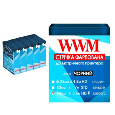 Лента к принтерам 10мм х 3.5м HD п. Black*5шт WWM (R10.3.5HR5)