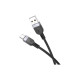 Дата кабель USB 2.0 AM to USB-C 1.0m silicone X109 Energy black HOCO (6942007636247)