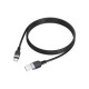 Дата кабель USB 2.0 AM to USB-C 1.0m silicone X109 Energy black HOCO (6942007636247)