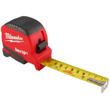 Milwaukee Pro Compact Tape Measure, 5m x 19mm with a reel lock, ABS plastic (4932498779)
