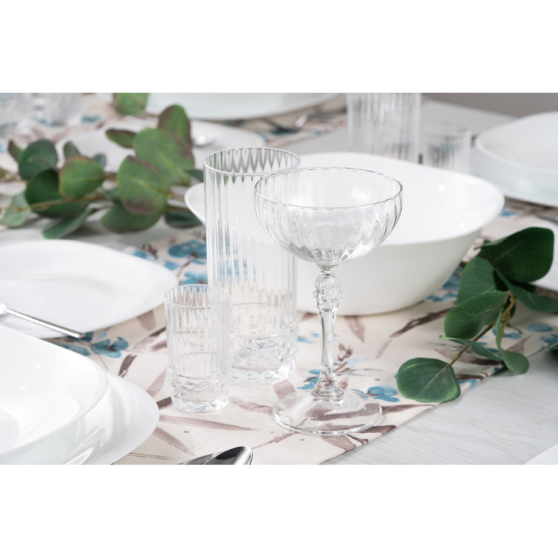 Bormioli Rocco Set of long drink glasses America'20s Cooler, 490ml, h162mm, 6pcs, glass, transparent (122141BB9121990)