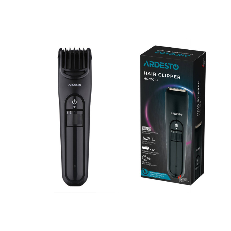 ARDESTO Машинка для стрижки HC-Y10-B/5 Вт/черный/LED-индикация заряда