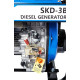 EnerSol diesel generator, 230V, 2.8/3kW, AVR, casing, 85kg (SKD-3B)