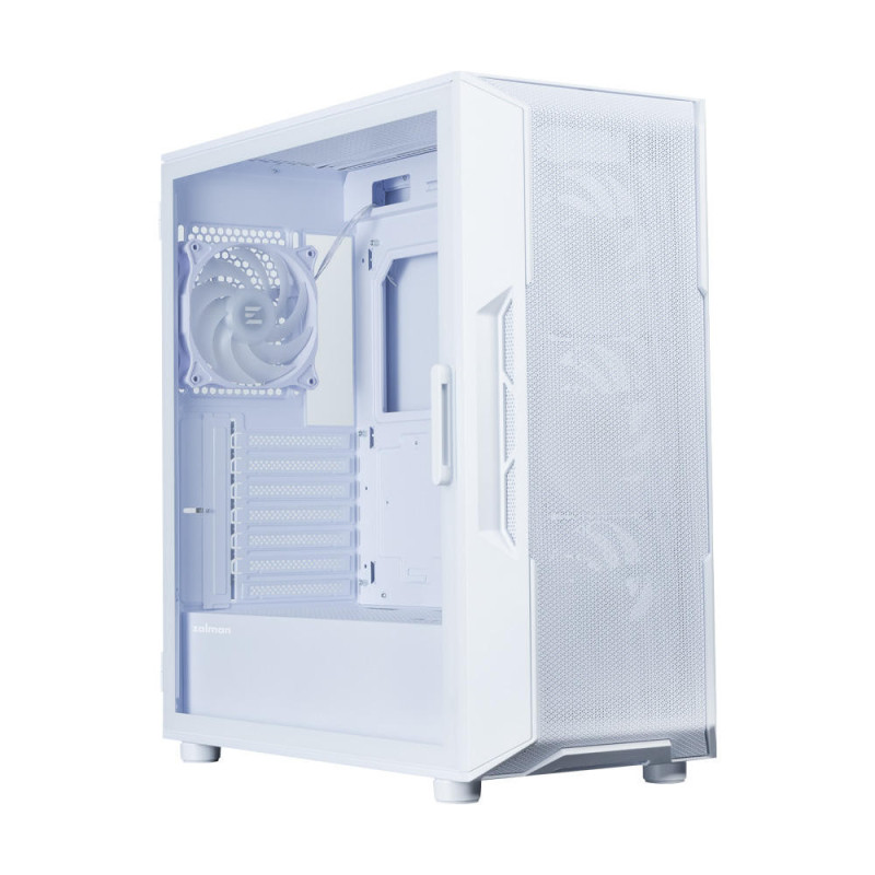 Zalman PC case I3 Neo ARGB V2 without PSU, 2xUSB3.0, 1x Type C, 4x120mm, ARGB, VGA 355mm, LCS ready, TG Side Panel, ATX, white (I3NEOARGBV2WHITE)