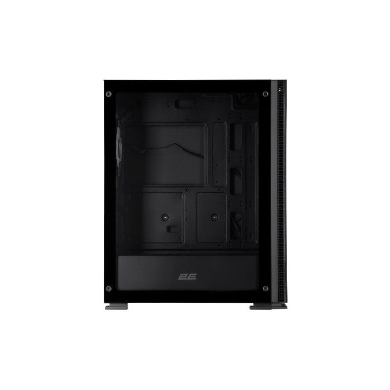 2E Gaming PC case Virtus Neo G3301N without PSU, 2xUSB3.0, 1xUSB2.0, 3x140mm ARGB, 1x120mm ARGB, VGA 340mm, LCS ready, controller with remote, TG Side Panel, ATX, black (2E-G3301N)