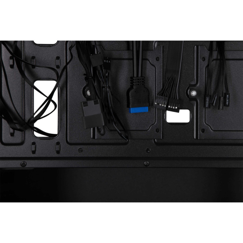 2E Gaming PC case Virtus Neo G3301N without PSU, 2xUSB3.0, 1xUSB2.0, 3x140mm ARGB, 1x120mm ARGB, VGA 340mm, LCS ready, controller with remote, TG Side Panel, ATX, black (2E-G3301N)