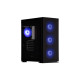 2E Gaming PC case Virtus Neo G3301N without PSU, 2xUSB3.0, 1xUSB2.0, 3x140mm ARGB, 1x120mm ARGB, VGA 340mm, LCS ready, controller with remote, TG Side Panel, ATX, black (2E-G3301N)