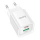 Зарядное устройство HOCO C147A Charm 1xUSB-C PD20W + 1xUSB QC3.0 White (6942007630276)