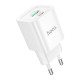Зарядное устройство HOCO C147A Charm 1xUSB-C PD20W + 1xUSB QC3.0 White (6942007630276)