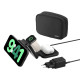 Belkin Зарядний пристрій бездротовий 3в1 Travel Pad Wireless Qi2 15Вт, чорний (WIZ024VFBK)