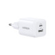 Зарядное устройство Ugreen X514 1xUSB-C PD20W + 1xUSB GaN white (65006)