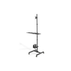 Digitus Mobile Workstation (Monitor Mount, PC Holder) max. 8 kg load,32  screen max., black (DA-90374)
