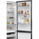 Candy Candy Ref with bottom freezer, 182.5x54.5х60, ref-197L, freez.-82L, 2doors, А+, NF, inox (CNCQ2T518EX)