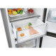 Candy Candy Ref with bottom freezer, 182.5x54.5х60, ref-197L, freez.-82L, 2doors, А+, NF, inox (CNCQ2T518EX)