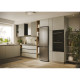 Candy Candy Ref with bottom freezer, 182.5x54.5х60, ref-197L, freez.-82L, 2doors, А+, NF, inox (CNCQ2T518EX)