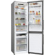 Candy Candy Ref with bottom freezer, 182.5x54.5х60, ref-197L, freez.-82L, 2doors, А+, NF, inox (CNCQ2T518EX)