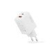 Зарядное устройство Digitus 1xUSB-C + 1xUSB PD45W GaN white (DA-10302)
