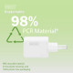 Зарядное устройство Digitus 1xUSB-C + 1xUSB PD45W GaN white (DA-10302)