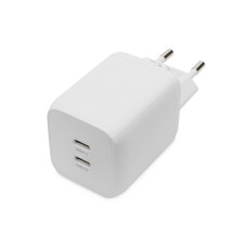 Digitus USB-C Mini charger, 2-Port, 65W 2x USB-C, 45W+20W, white (DA-10063)