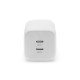 Digitus USB-C Mini charger, 2-Port, 65W 2x USB-C, 45W+20W, white (DA-10063)