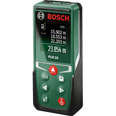 Bosch Далекомір лазерний Bosch PLR 25 005–2500м ±2мм 2AАAх1.5В 0.090кг (0.603.672.521)