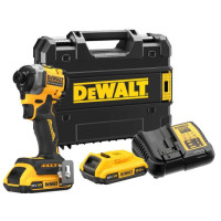 DeWALT XR Li-Ion 18V Cordless Impact Driver, 2x2Ah Battery, 206 Nm, 3,250 rpm, 3,800 impacts/min, TSTAK Case, Net Weight 0.95 kg (DCF850D2T)