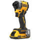 DeWALT XR Li-Ion 18V Cordless Impact Driver, 2x2Ah Battery, 206 Nm, 3,250 rpm, 3,800 impacts/min, TSTAK Case, Net Weight 0.95 kg (DCF850D2T)