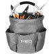 Neo Tools Садовая сумка 28x28x27 см, до 15 кг, 6 карманов, оксфорд 190 г/м², серый (15-963)