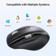 Мышка Ugreen M751 Wireless/Bluetooth Black (45792)
