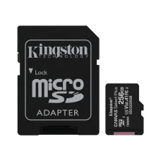 Kingston microSD 256GB C10 UHS-I R100/W85MB/s + SD (SDCS2/256GB)
