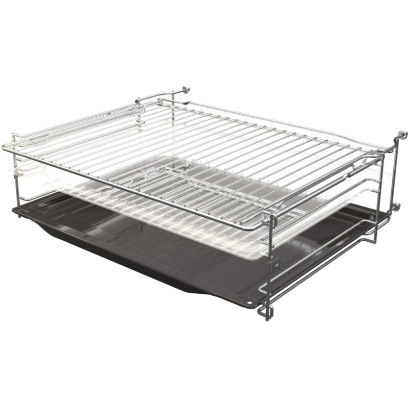 Gorenje Духовой шкаф электрический компактный, 50л, A+, дисплей, ф-ция СВЧ, черный (BCM4547DG)