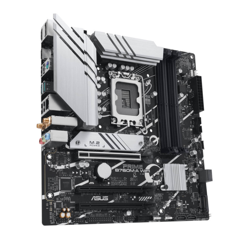 ASUS Motherboard PRIME B760M-A WIFI D4 s1700 B760 4xDDR4 M.2 HDMI DP Wi-Fi BT mATX (90MB1CX0-M1EAY0)
