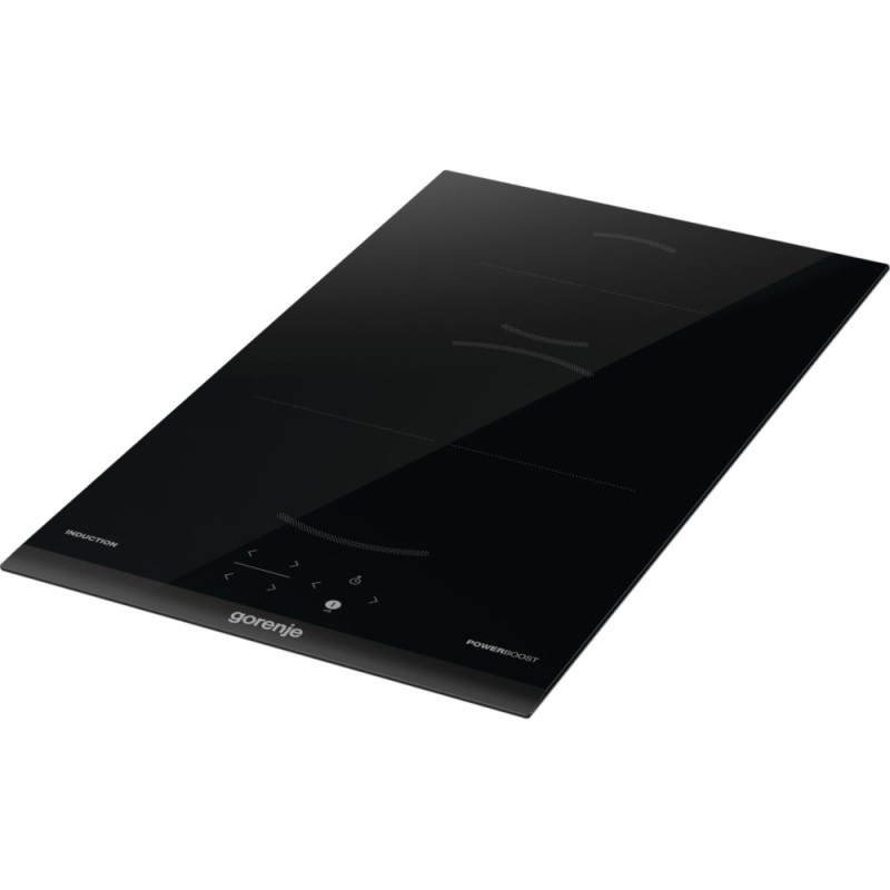 Gorenje Варочная поверхность индукционная, 30см, Домино, PowerBoost, TouchControl, объединение конфорок, черный (GI3201BC)