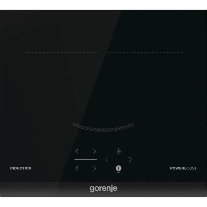 Gorenje Варочная поверхность индукционная, 30см, Домино, PowerBoost, TouchControl, объединение конфорок, черный (GI3201BC)